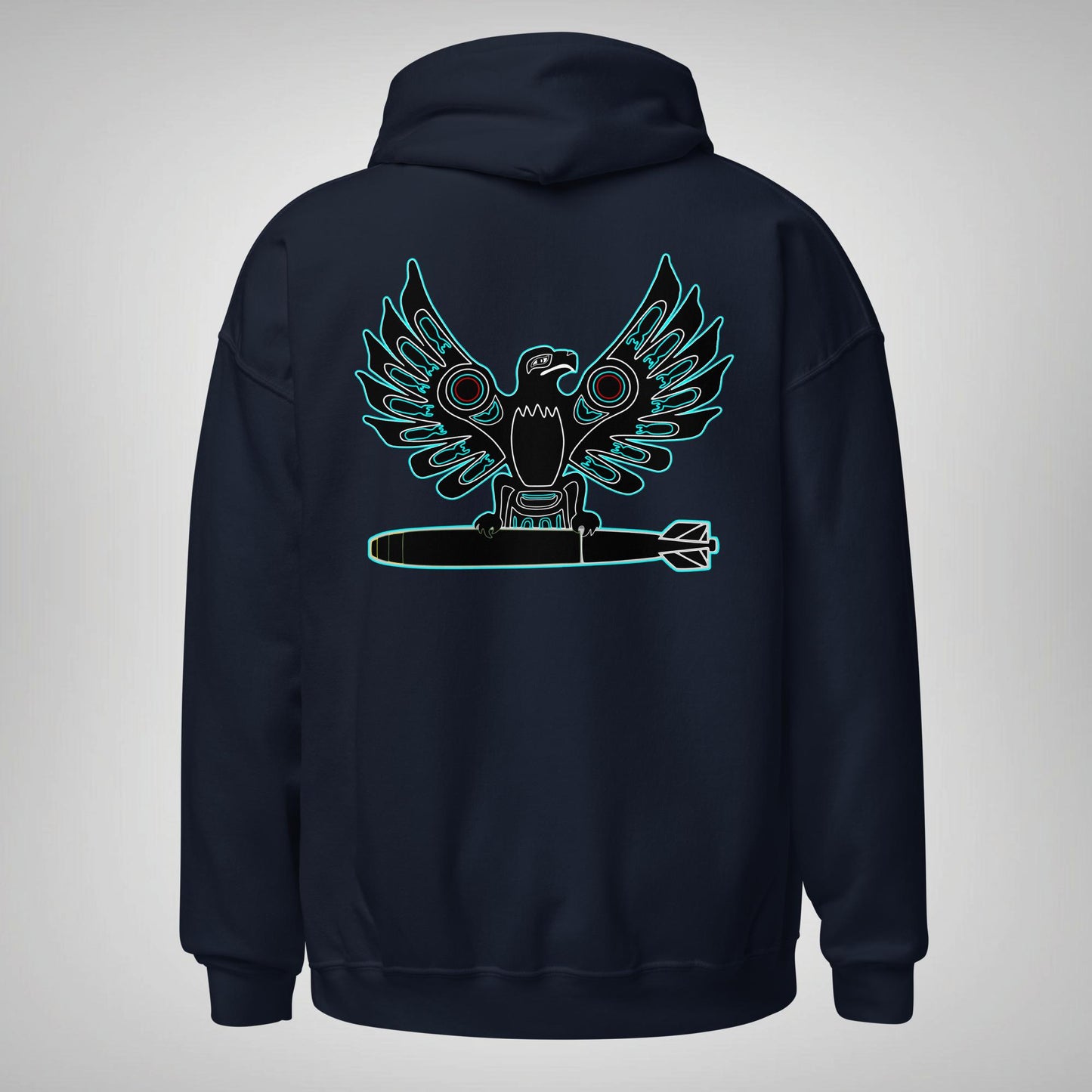 707th EOD "Thunderbird" Hoodie- Navy