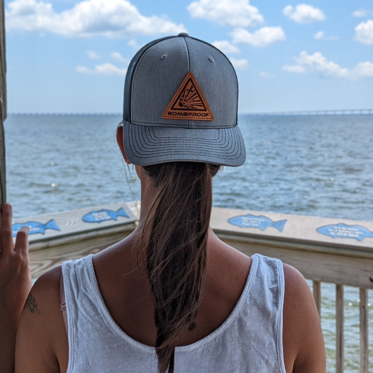 BombProof Leather Patch Hat