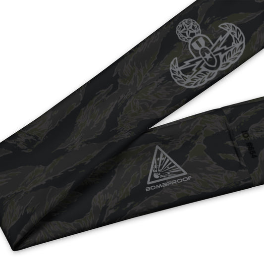EOD Badge Headband- BLACKOUT Tiger Stripe