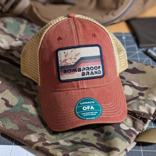 BombProof Brand Retro Hat - Cardinal
