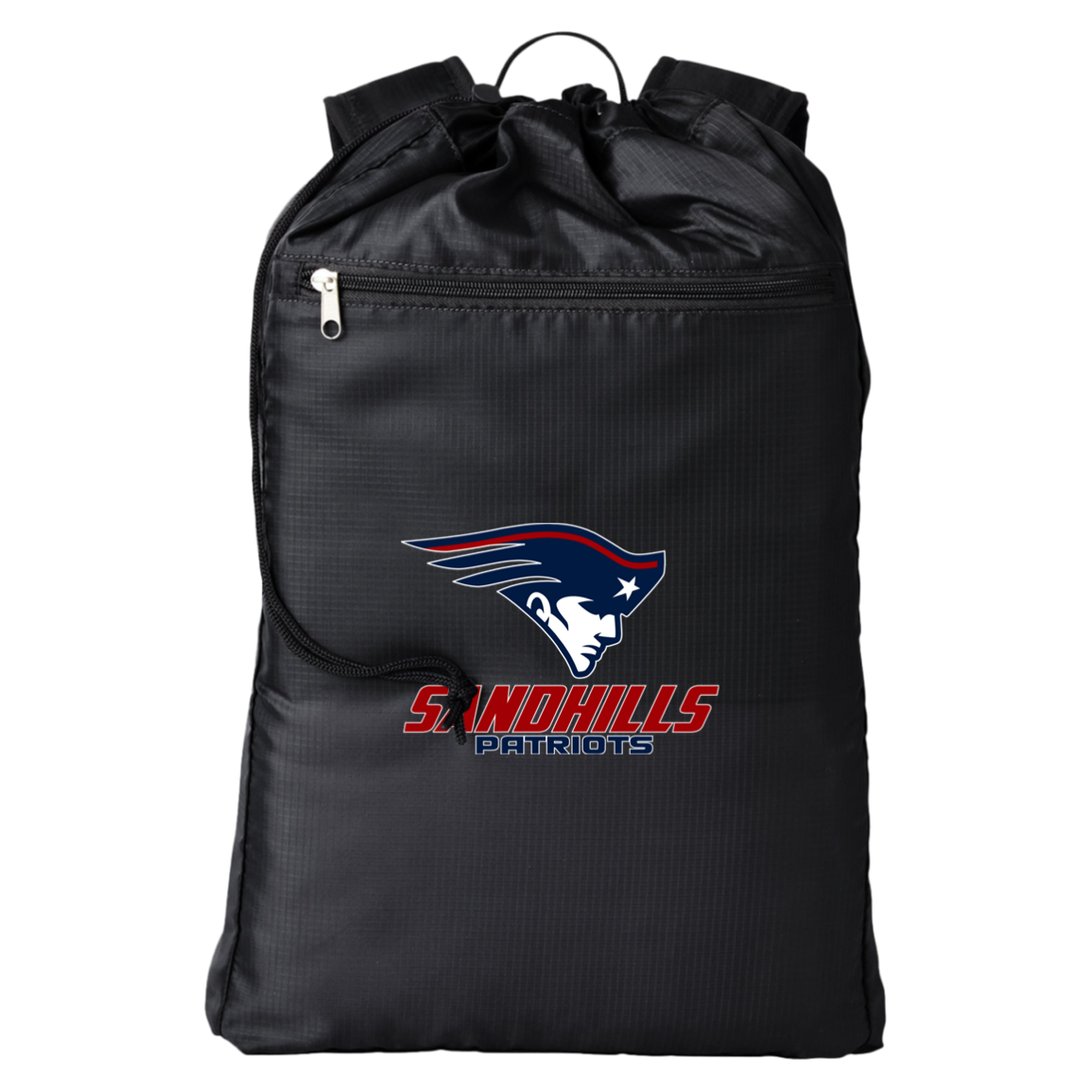 Sandhills Patriots Cinch Backpack w/ Zipper Pocket