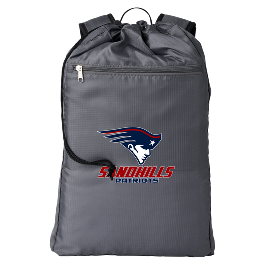 Sandhills Patriots Cinch Backpack w/ Zipper Pocket