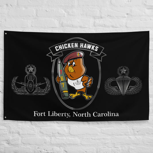 767th EOD "Chicken Hawks" Flag