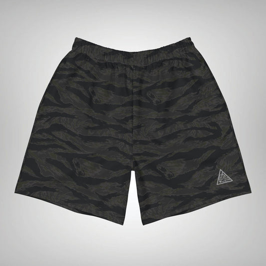 Athletic Shorts- Blackout Tiger Stripe
