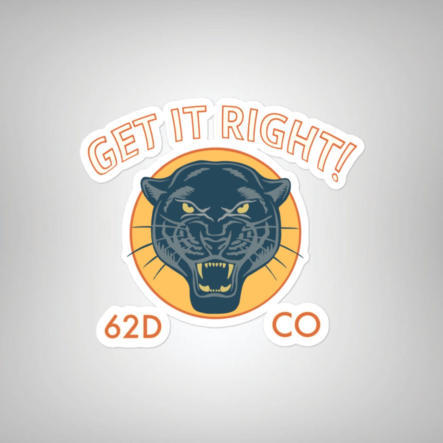 62D CBRN Retro Sticker