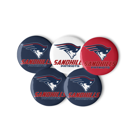 Sandhills Patriots Pin Buttons Set