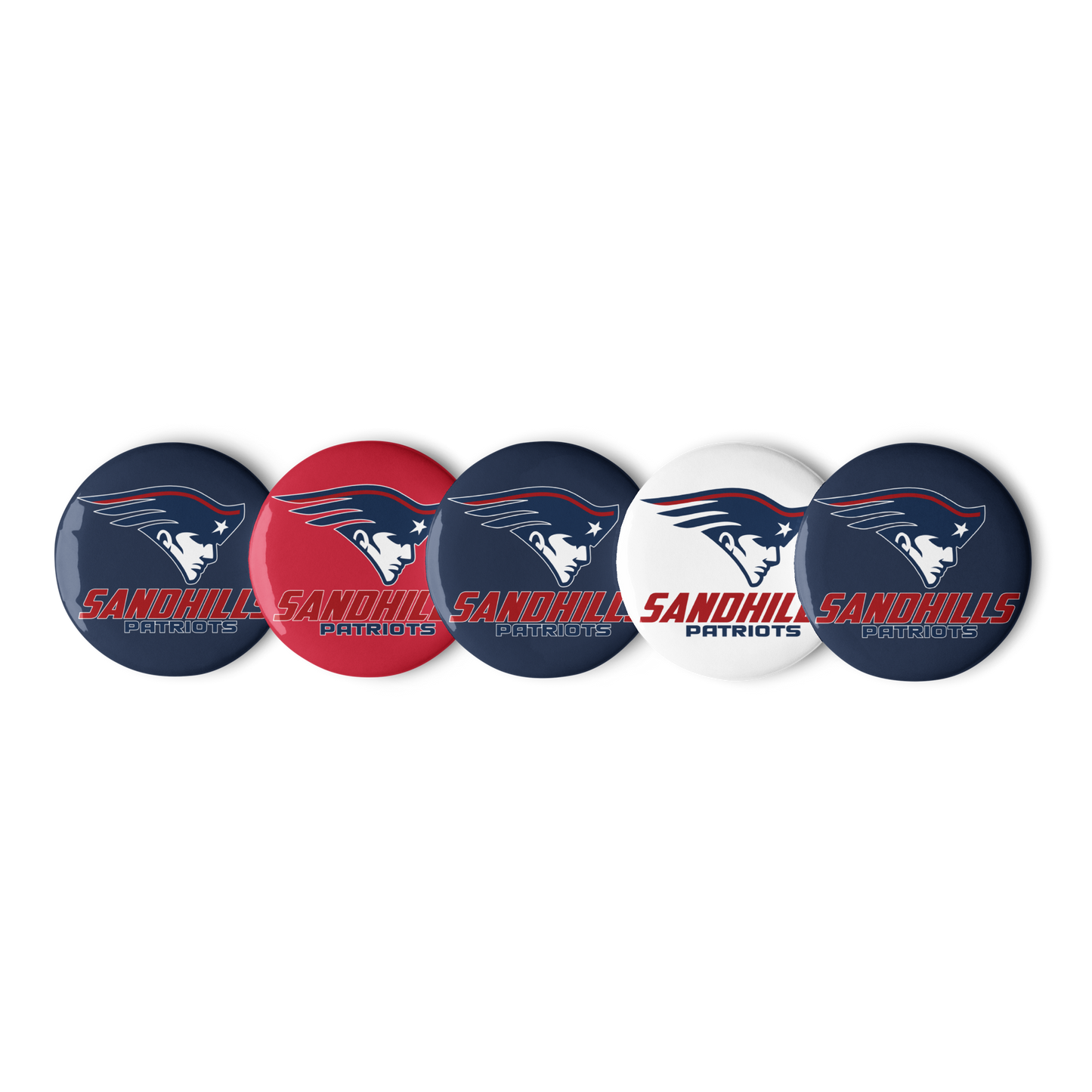 Sandhills Patriots Pin Buttons Set