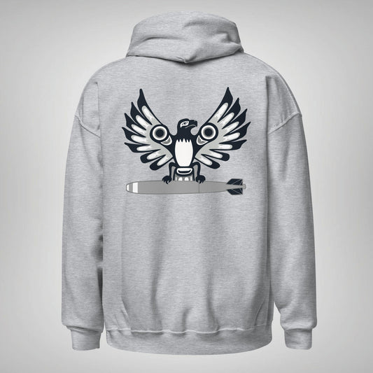 707th EOD "Thunderbird" Hoodie- Athletic Grey