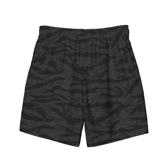 Athletic Shorts w/ Liner- BLACKOUT Tiger Stripe