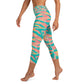 Yoga Capri Leggings - Pastel Tiger Stripe