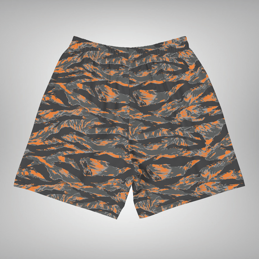 Athletic Shorts- AGENT ORANGE Tiger Stripe